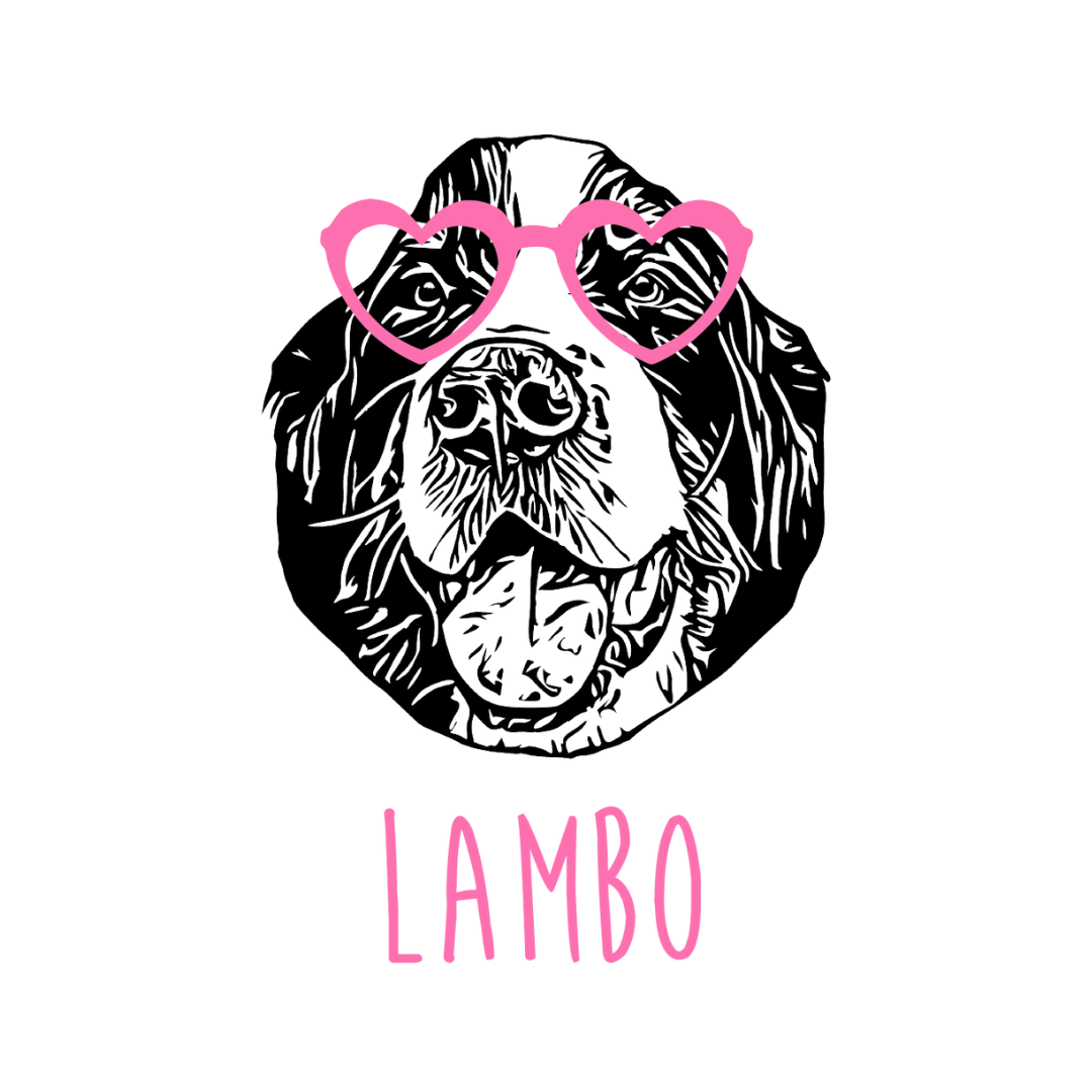 Custom Valentine's Dog Portrait - DIGITAL PRODUCT