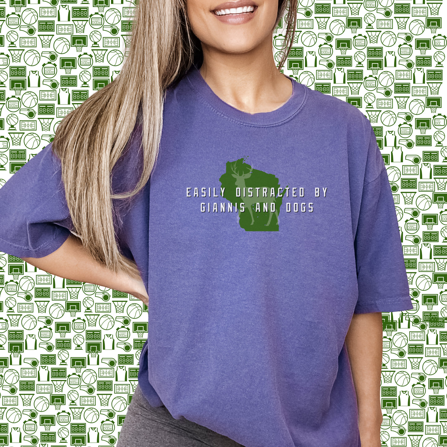 Easily Distracted By Giannis and Dogs Shirt