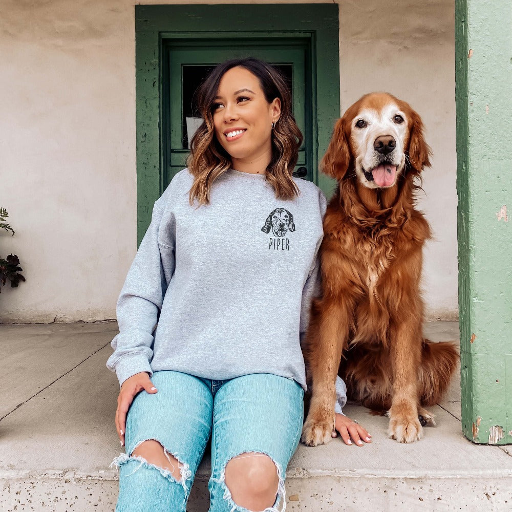 Custom Dog Portrait Sweatshirt