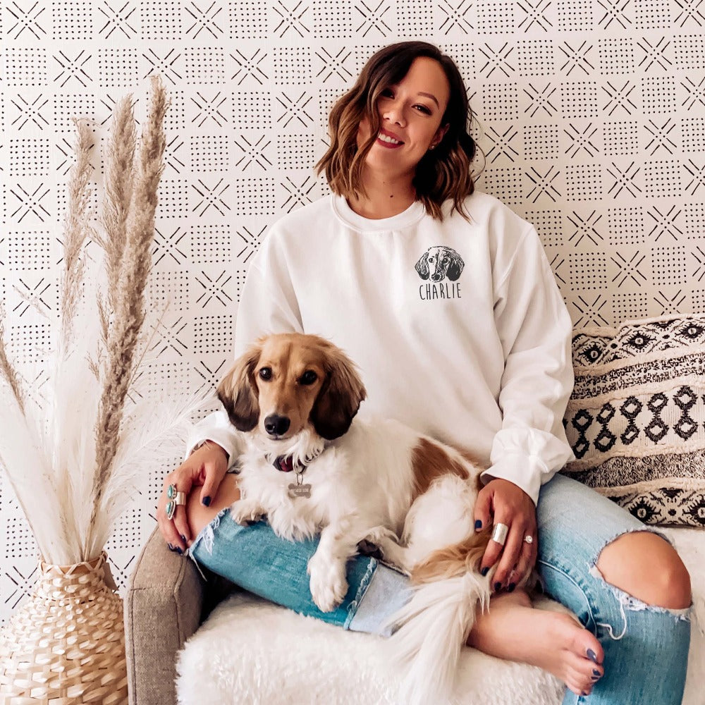 Custom Dog Portrait Sweatshirt