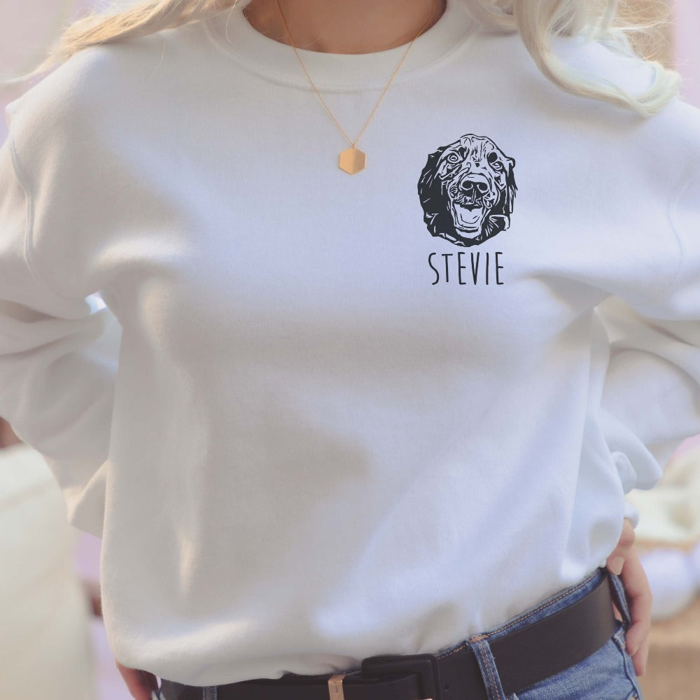 Custom Dog Portrait Sweatshirt