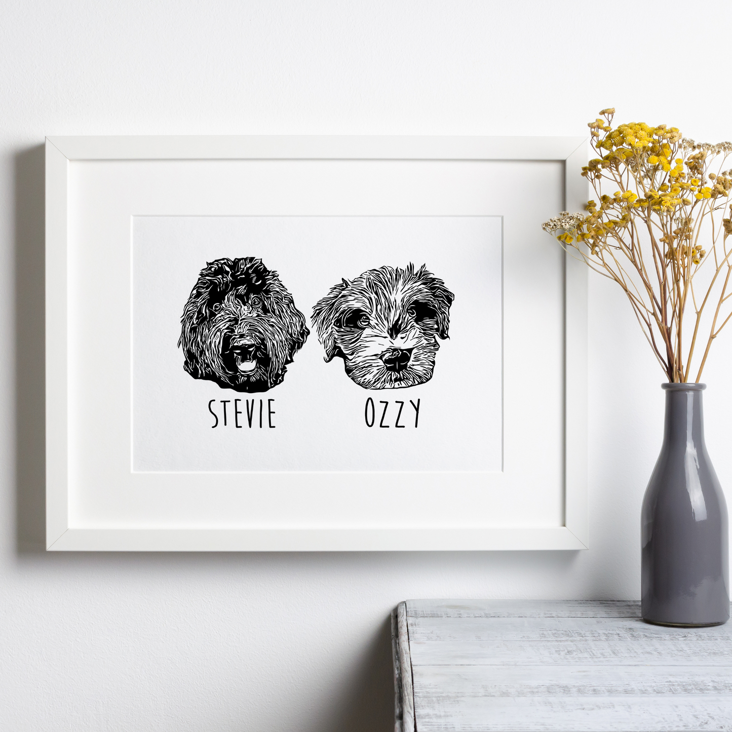 Copy of Custom Dog Portrait (2 Dogs) - DIGITAL PRODUCT