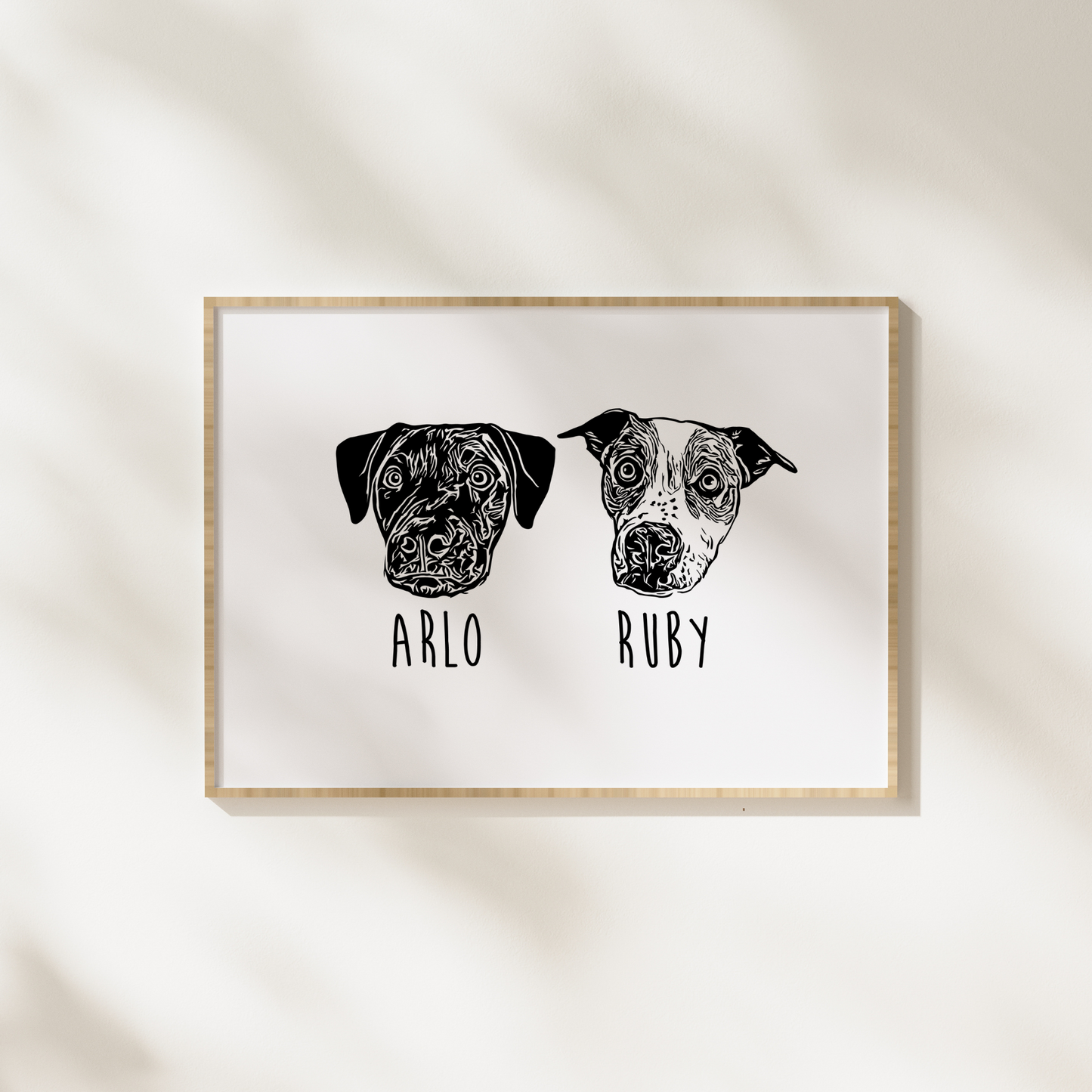 Copy of Custom Dog Portrait (2 Dogs) - DIGITAL PRODUCT