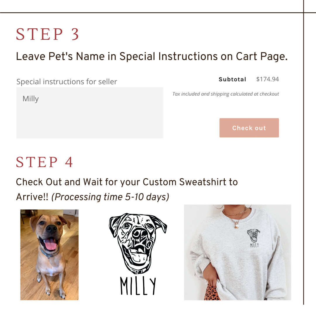 Custom Dog Portraits Sweatshirt (2 Dogs)