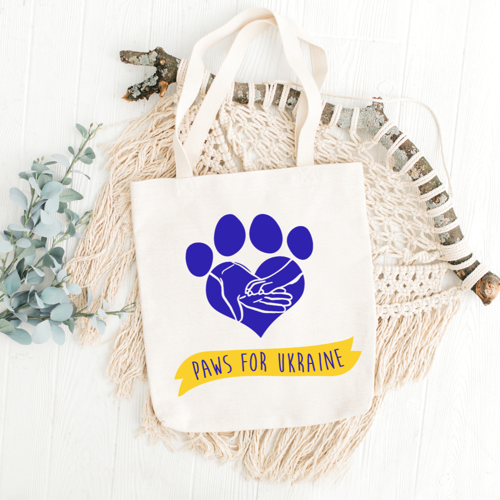 PAWS FOR UKRAINE Tote Bag